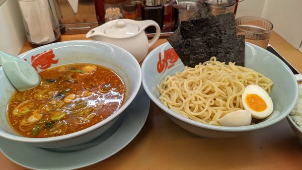「辛味噌つけ麺」@ラーメン山岡家 野田店の写真