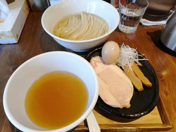 「塩つけ麺200g 950円+クーポン味玉」@麺屋鈴春の写真