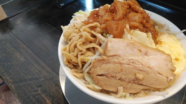 「豚そば　チーズトッピング」@豚のオオモリ製作所の写真