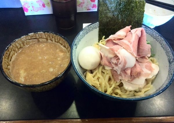 「特製つけそば+今日の握り」@中華そば 四つ葉の写真