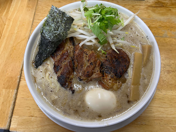 「軟骨玉子えびそば 1130円」@麺屋 白神の写真