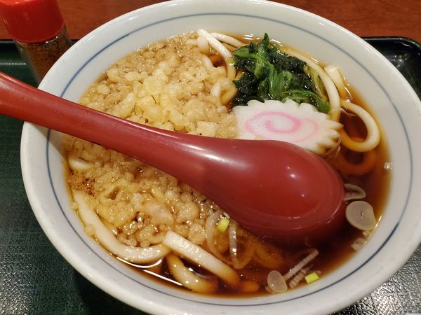 「たぬきうどん・温・並」@麺房 八角の写真