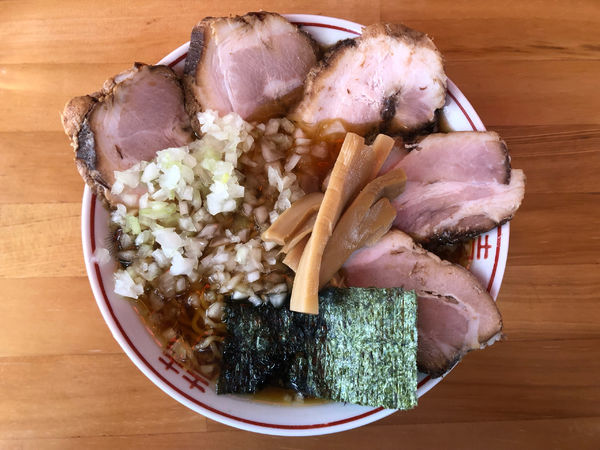 「醤屋チャーシューメン＋やくみ（玉ねぎ）」@屋台ラーメン 醤家 大子店の写真