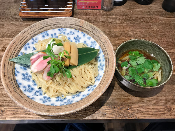 「鴨つけ麺 大盛　1000円」@㐂りん食堂の写真