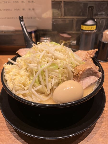 「豚嵐ラーメン＋味玉」@ラーメン豚嵐の写真