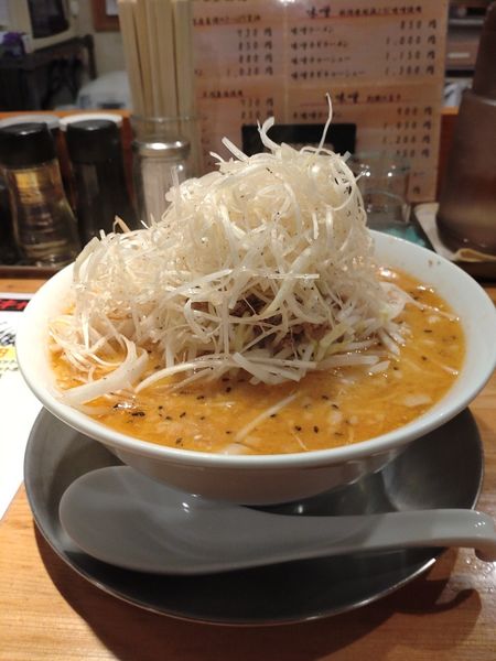「味噌ネギラーメン大盛」@手打ちラーメン 谷家の写真