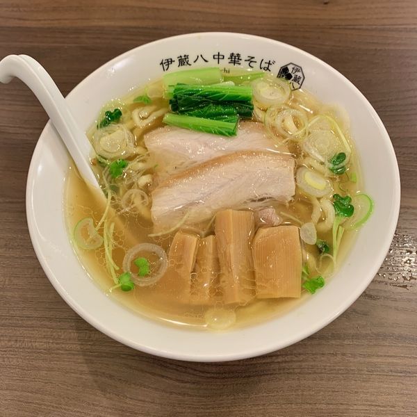 打ち立て中華そば＋半バラキャベツ