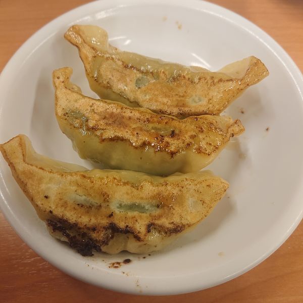 「3個バジル餃子140円、天津飯+半ラーメン710円他」@日高屋 西船橋北口店の写真