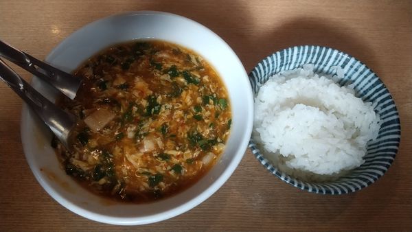 「じゃんめんハーフ+ライス」@まんしゅうの写真