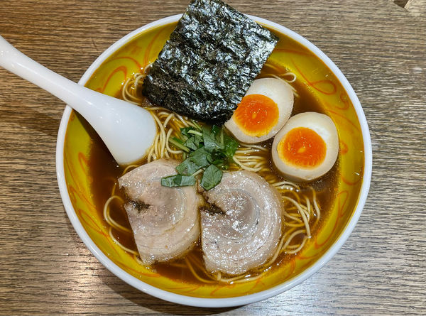 「三年熟成醤油　三種入りらーめん」@いちばんやの写真