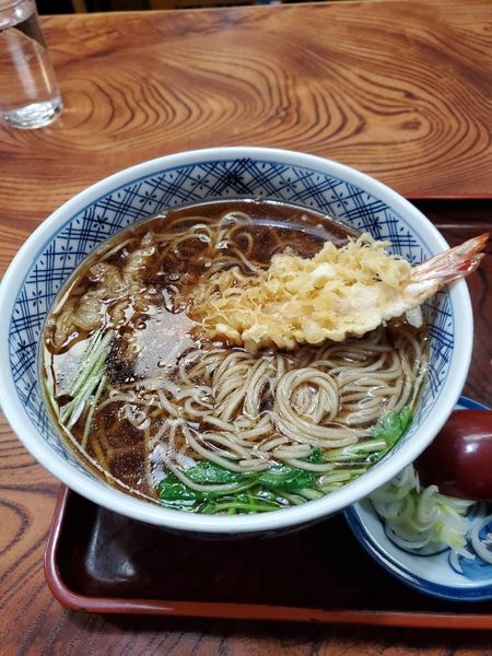 「天ぷらそば並1000円」@更科丸屋の写真