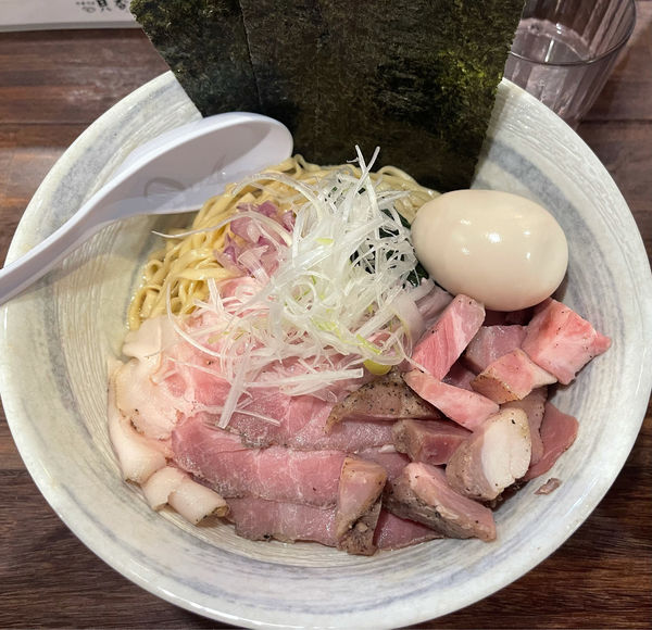 「特製まぜそば」@貝出汁中華そば 貝香屋の写真