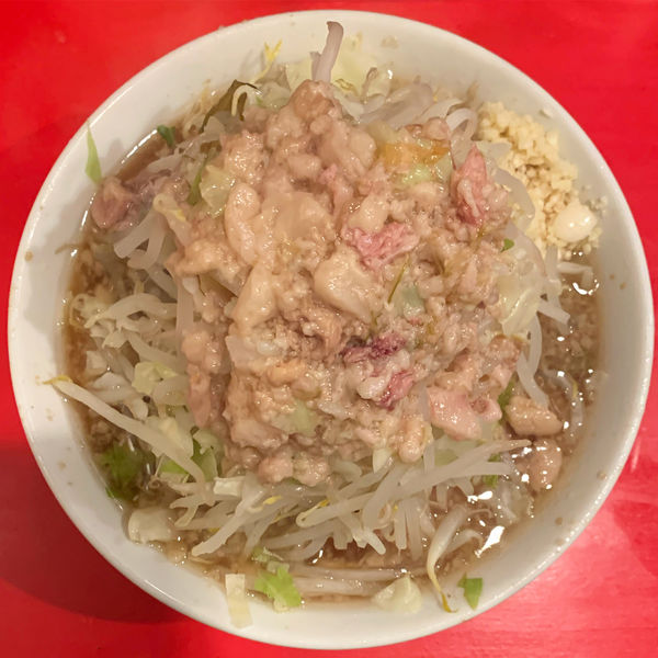 「小ラーメン ニンニク アブラ」@ラーメン二郎 府中店の写真