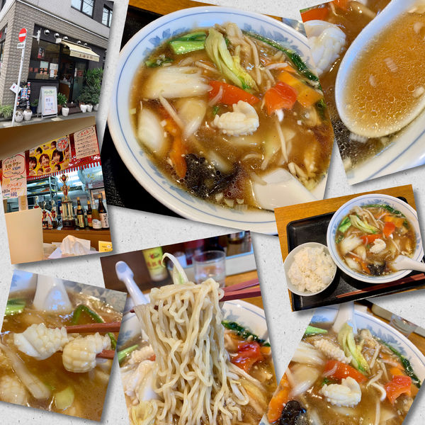 「イカうまにラーメン980円」@上海菜館の写真