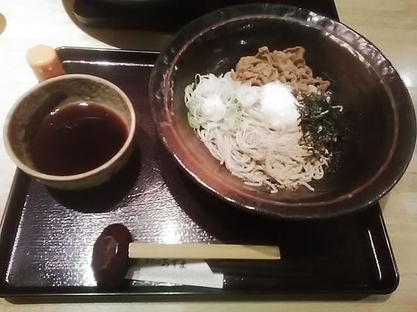 「牛肉つけそば(980円)」@生そば あずま 松戸店の写真