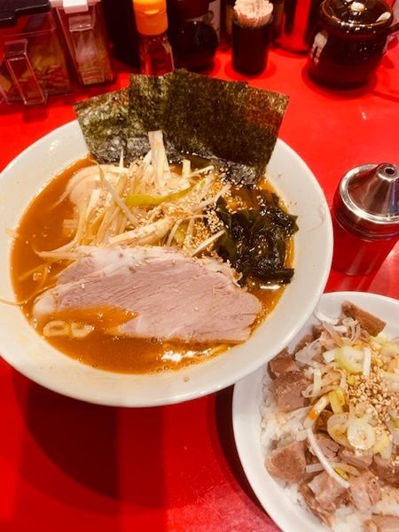 「地獄ラーメンランチセット 900円」@横浜家系らーめん 山崎家の写真