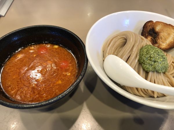 「海老トマトつけ麺」@つけ麺 五ノ神製作所の写真