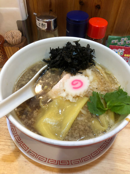 「煮干しそば 850円＋ライス100円」@中華そば ムタヒロの写真