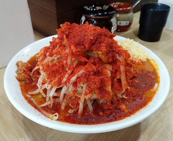 「獄閻魔野菜マシラーメン　大盛り」@閻魔羅闍 戸塚店の写真