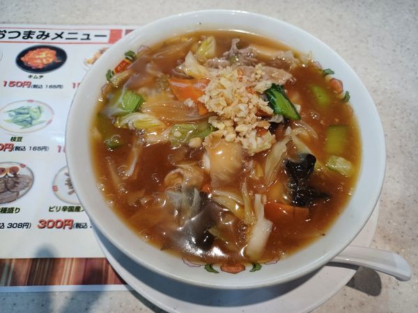 「五目あんかけラーメン　期間限定」@餃子の王将 本川越店の写真