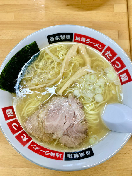 「塩ラーメン」@地鶏ラーメン たつ屋の写真