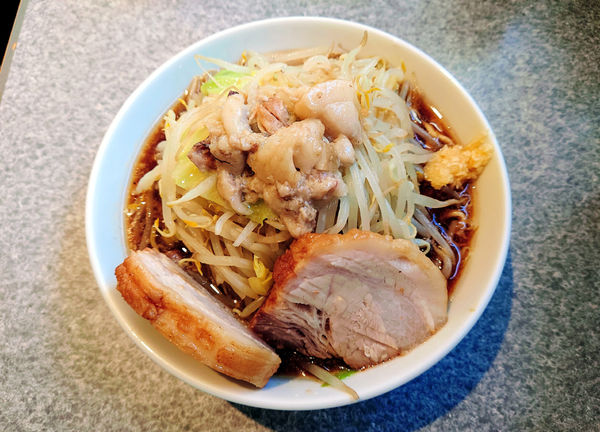 「ラーメン ミニ+豚1枚」@ラーメン宮郎の写真