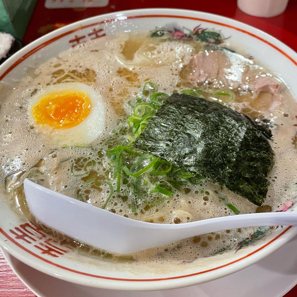 「らーめん」@中洲屋台 長浜ラーメン 初代 健太の写真