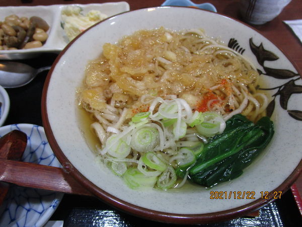 「ランチたぬき蕎麦Set 700円」@そば処 初味の写真