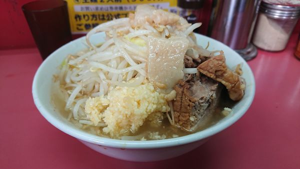 「小ラーメン(790円)ニンニクアブラ」@ラーメン二郎 小岩店の写真