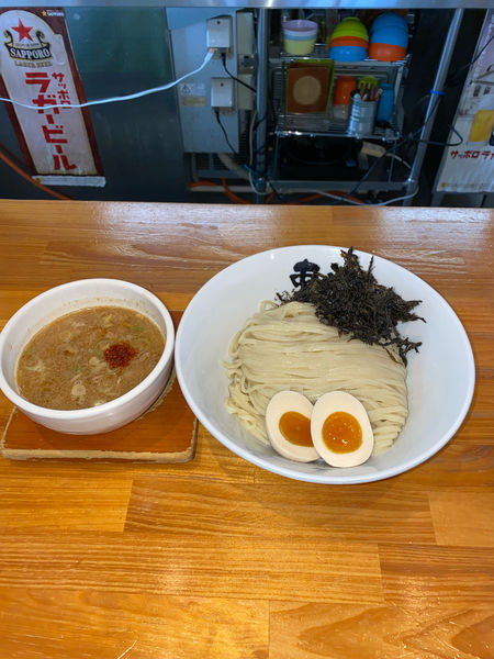 「豚ト鷄ノ骨ノ濃厚つけ麺得､大盛り¥1,100円(限定)」@ニボチャチャ！！ラーメン あらき軒の写真