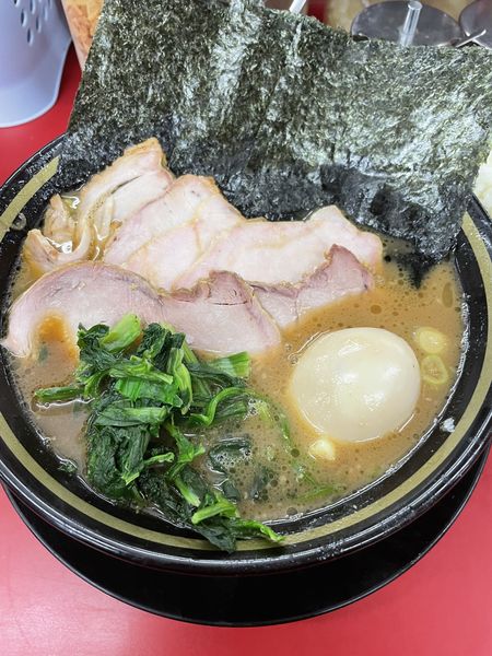 「チャーシューメン＋味玉＋小ライス¥1,100」@家系ラーメン 王道 いしいの写真