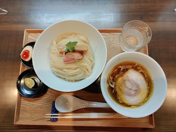 「限定つけ麺　味玉」@らぁ麺 紫陽花の写真