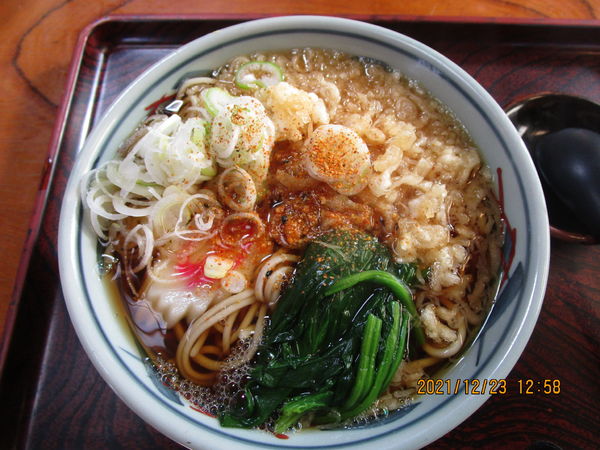 「たぬき蕎麦 600円」@おそば まるか家の写真