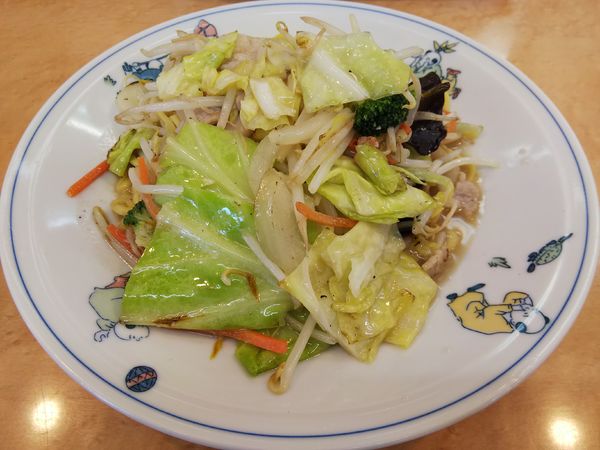 「チャーメン（炒めそば）　※焼きそばでは無い」@テンホウ スポーツ公園店の写真