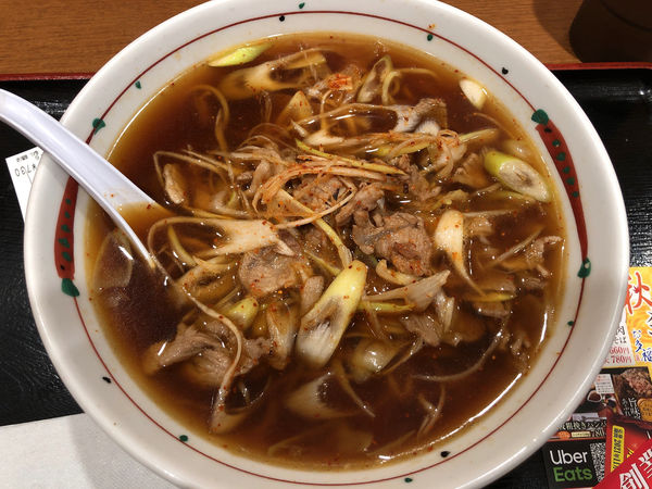 「辛肉醤油ラーメン」@福よし さいたま新都心店の写真