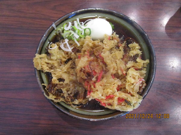 「田舎蕎麦 TP玉葱天・紅生姜天・茹で玉子 510円」@雪国の写真
