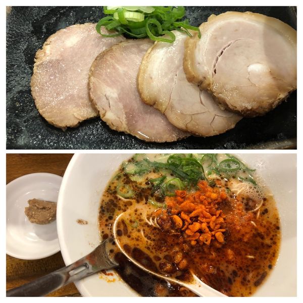 「辛か麺チャーシュー辛めバリカタ1240」@博多一風堂 恵比寿店の写真