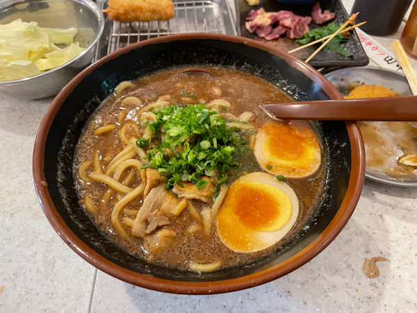 「高井田系あじたま中華そば」@串カツ田中 昭島店の写真