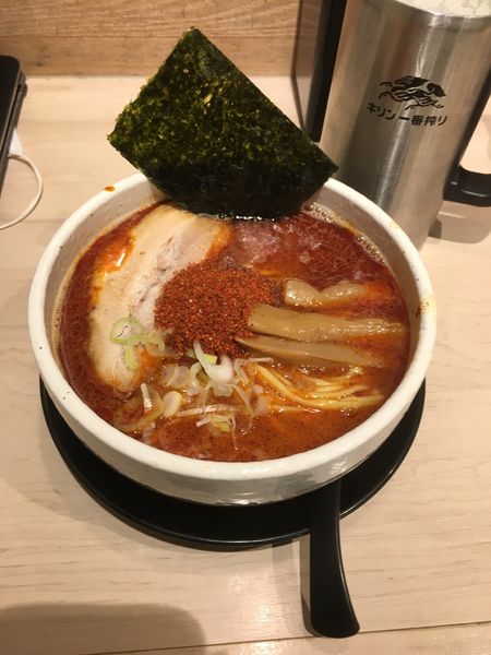 「辛辛魚らーめん」@麺処 井の庄 名古屋店の写真