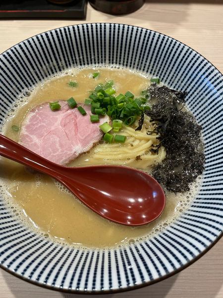 「朝ラー　麺変更(中沢製麺細平打ち麺)」@長男、もんたいちおの写真