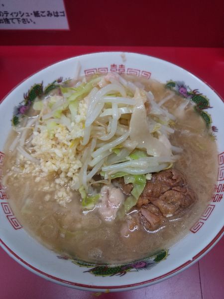 「小ラーメン780円(ニンニク・アブラ)」@ラーメン二郎 京急川崎店の写真