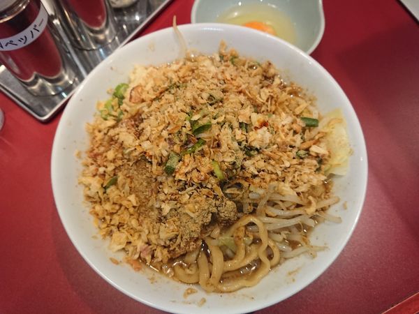 「ライト ( ミニ ) 150g 850円 ＋フライドエシャレット」@豚らーめん ミドリカワの写真