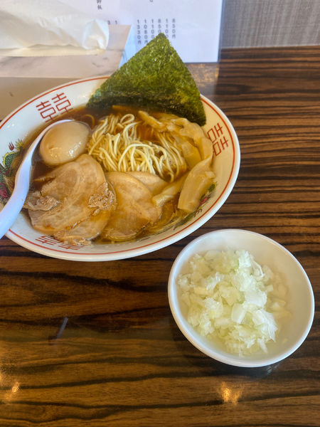 「特製煮干しソバ」@中華そば わた辺の写真