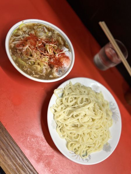 「チャーシュー・玉子つけメン(ちょい辛)1150円」@つけめん 丸長 桜台店の写真