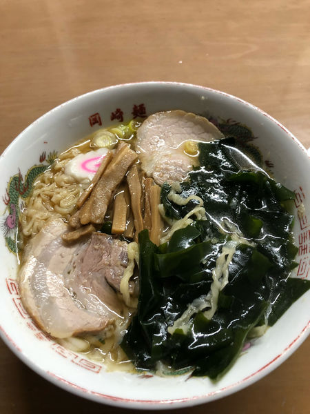 「わかめラーメン」@岡崎麺の写真