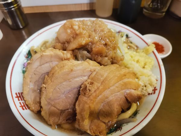 「ラーメン＋豚増し」@自家製麺 まさきの写真