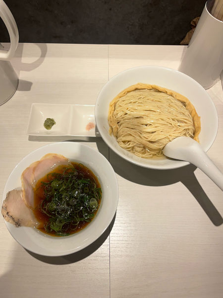 「鴨×鶏出汁つけ麺　醤油(900円)」@淡麗拉麺 己巳の写真