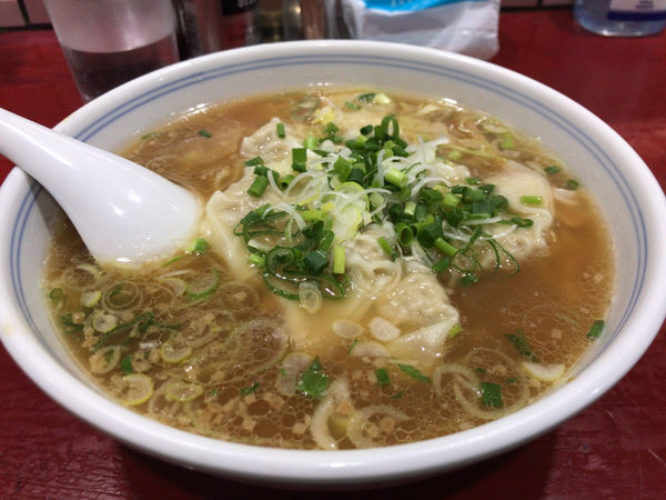 「肉ワンタン麺半炒飯セット 1050円」@喜久の写真