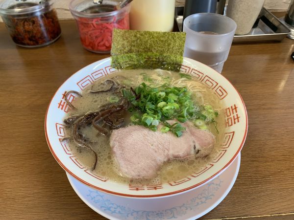 「らーめん（650円）」@博多長浜らーめんもりやの写真