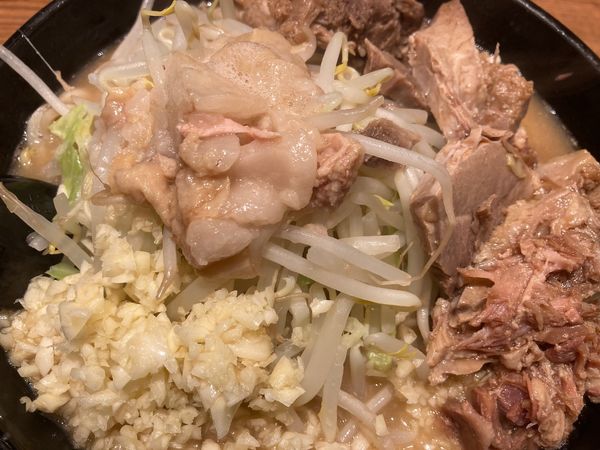 「豚嵐ラーメン＋野菜少な目＋ニンニク＋背脂少な目」@ラーメン豚嵐の写真